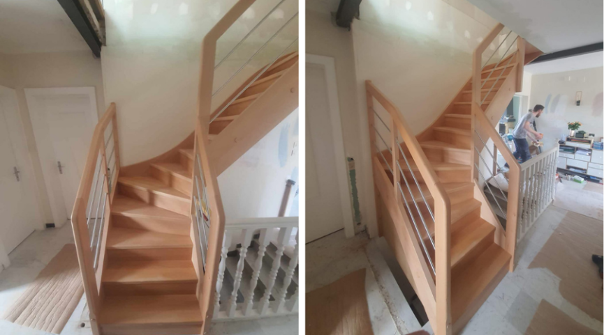 escalier en bois sur mesure