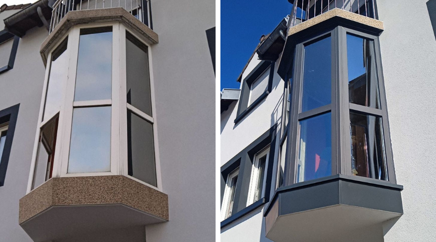Fenêtre en saillie gris anthracite, un gain de modernité !